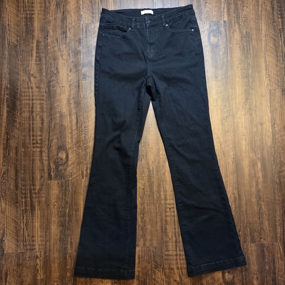 BLEU Elegant Black Flare Women's Jeans